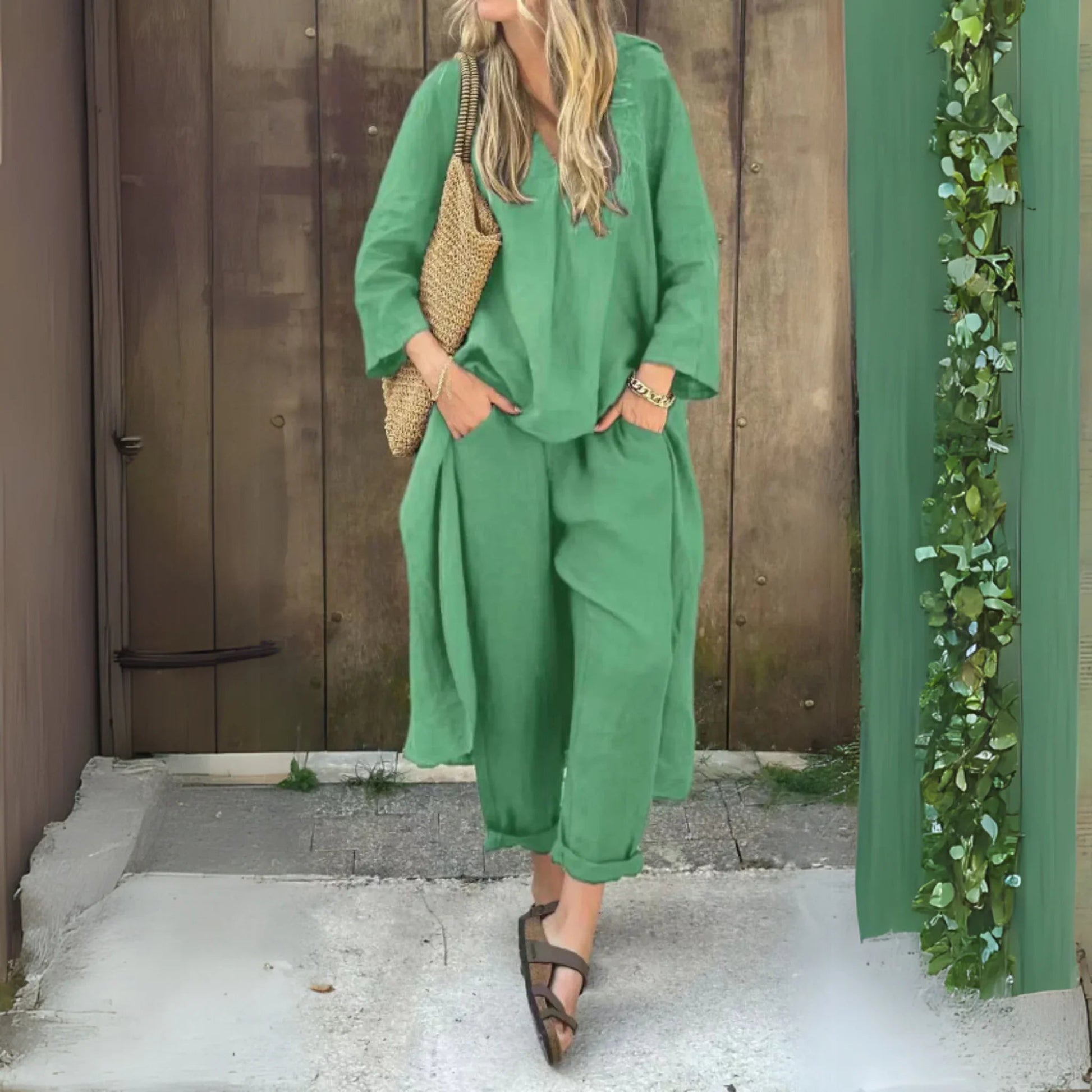 Ensemble 2 pièces col V - VoltÉlan