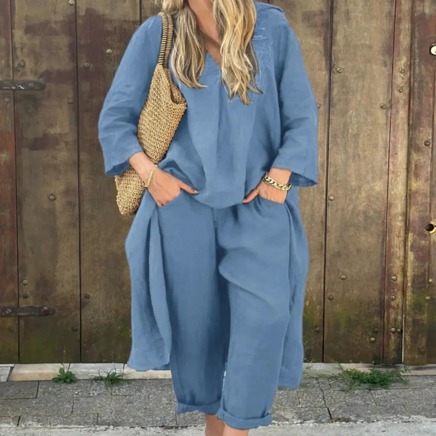 Ensemble 2 pièces col V - VoltÉlan