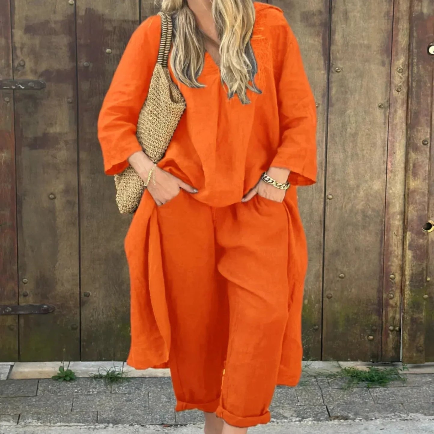 Ensemble 2 pièces col V - VoltÉlan