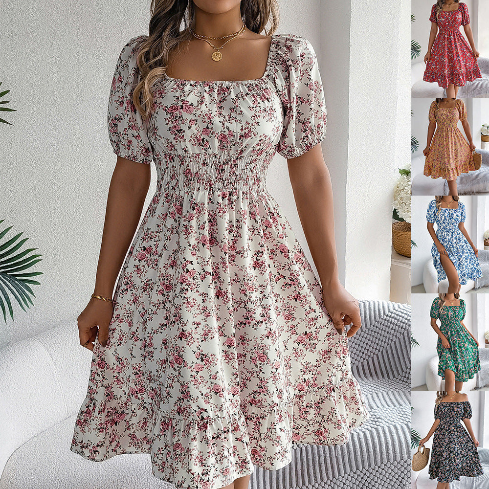 Robe d’Été à Imprimé Floral - VoltÉlan