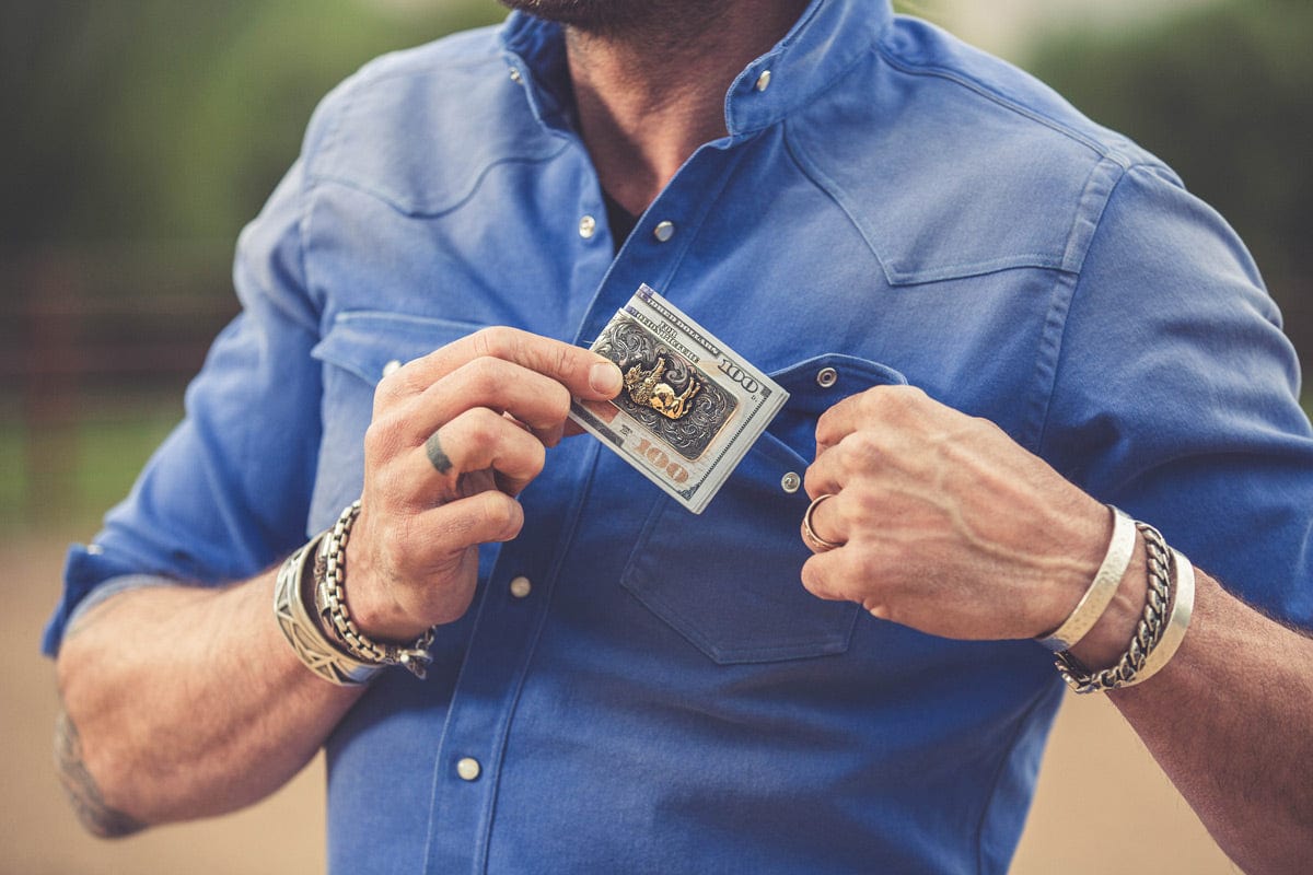 Austin 14k Buffalo Money Clip