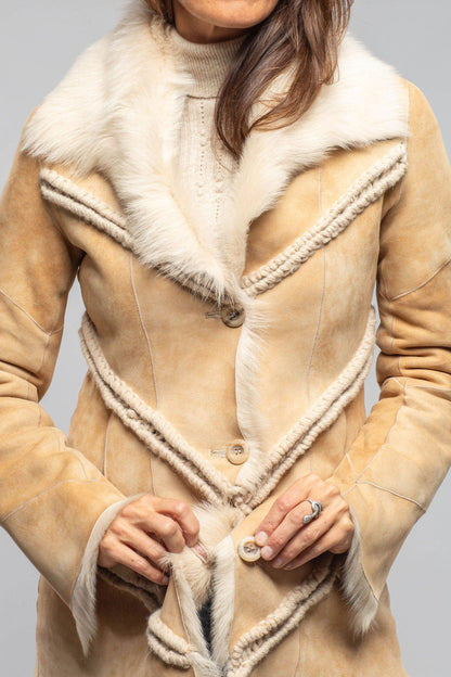 Amaya Shearling In Vintage Palomino