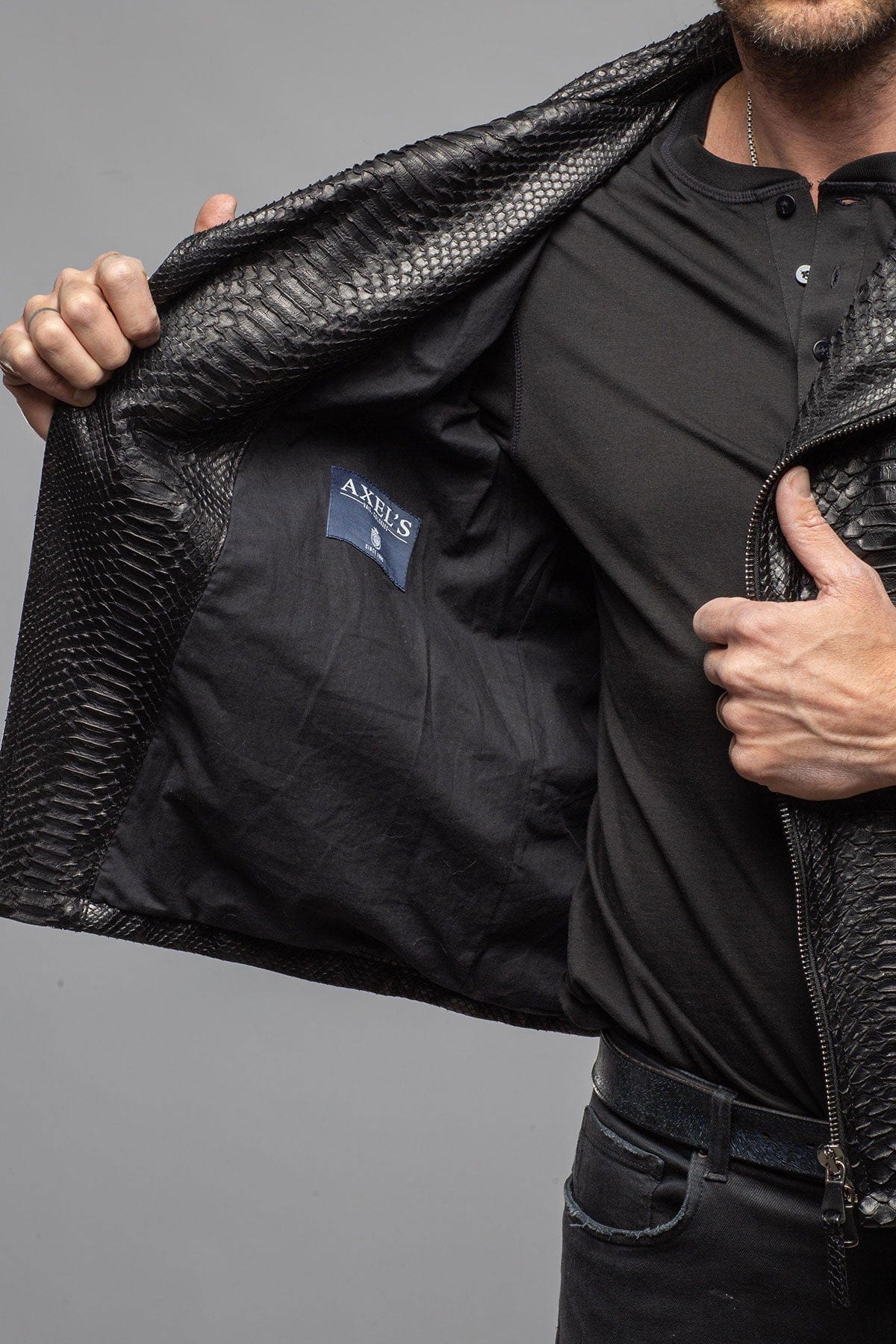 Black Water Python Jacket